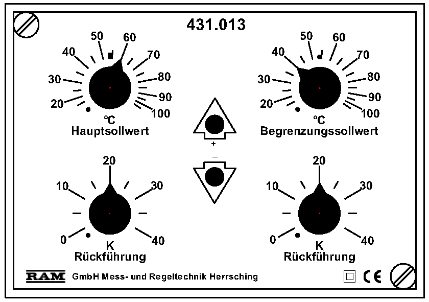 RAM Dreipunkt Temperaturregler mit Begrenzung 431.013