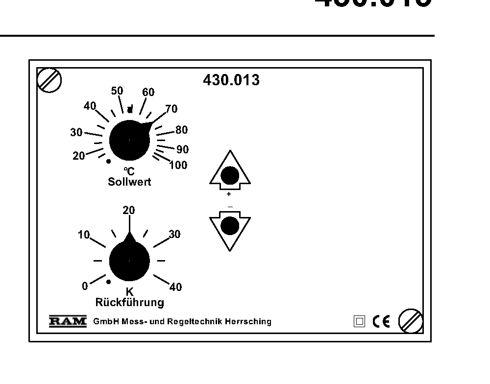 RAM Dreipunkt Temperaturregler 15..105°C 430.013