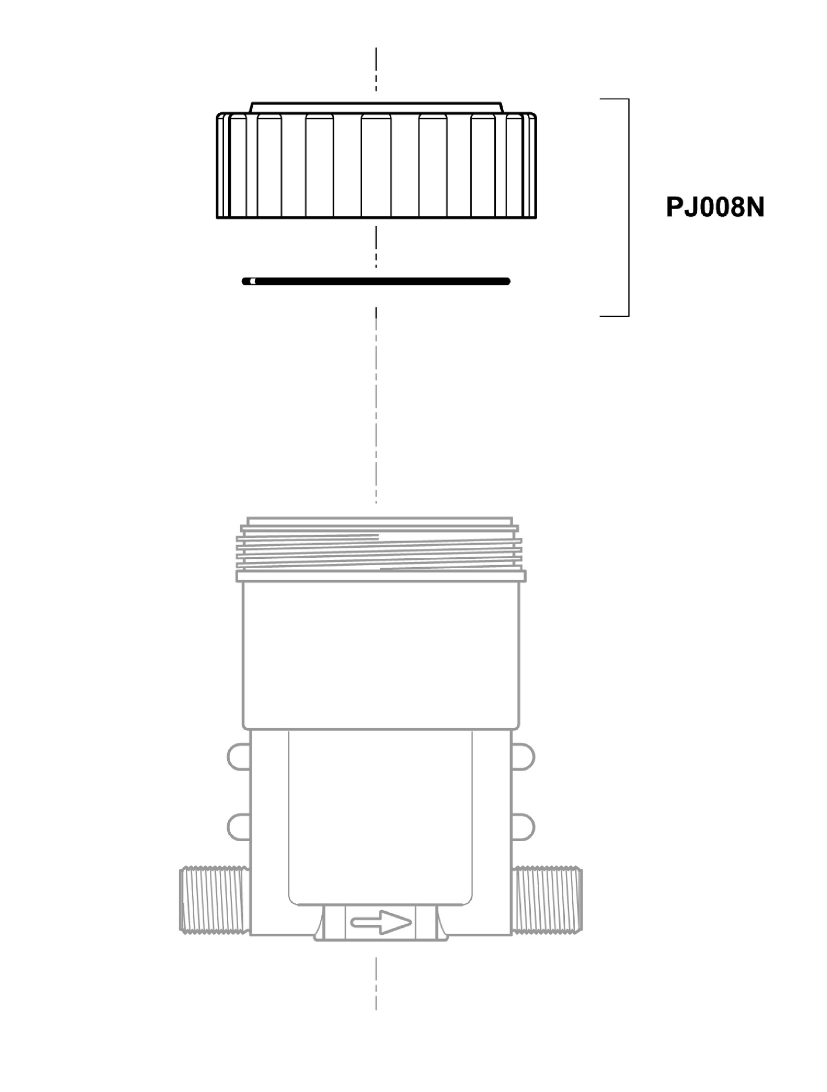 PJ008N - Bausatz Deckel schwarz