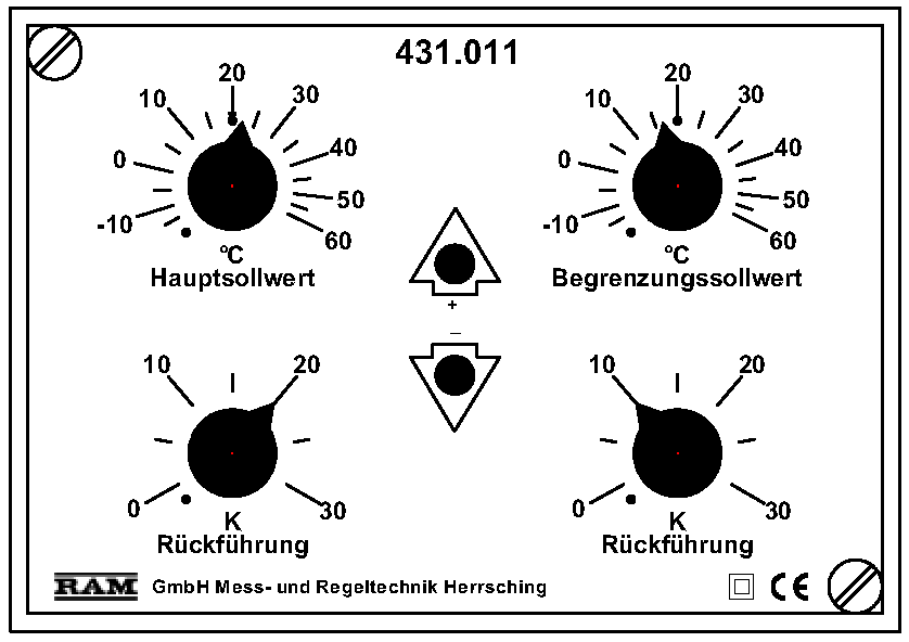 RAM Dreipunkt Temperaturregler mit Begrenzung 431.011