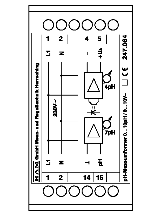 RAM Messumformer pH 0-10pH, 0-10V 247.064