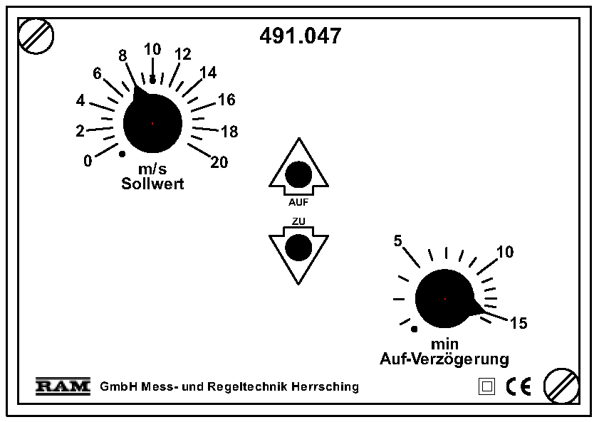 RAM Windfühler 0..20m/s mit Windrichtung 266.147