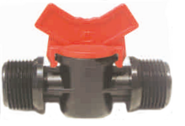 Mini-Kugelhahn mit 3/4" Außengewinde