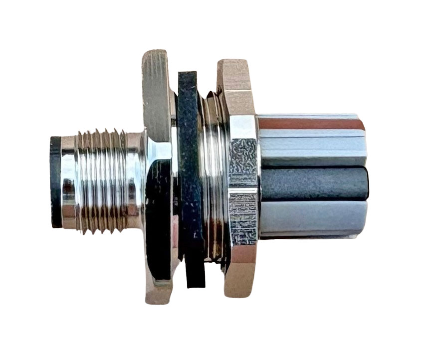 M12 Einbaustecker 4P M20 mit Federanschlüssen