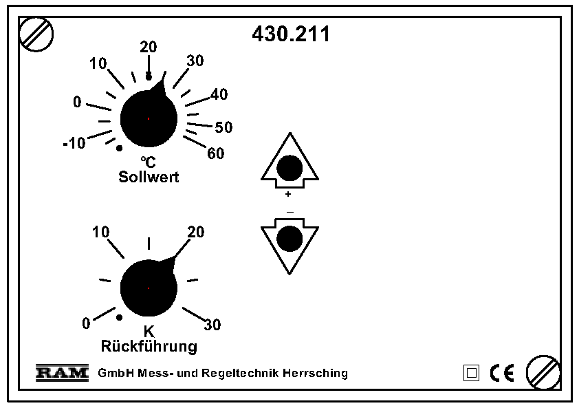 RAM Gewächshaus Lüftungsregler PI -15..60°C 430.211