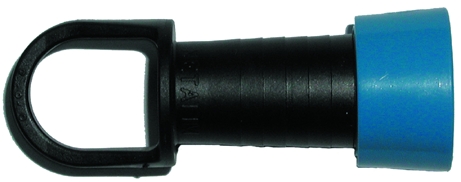 End-Schnellverbinder mit Ring blau 16 mm