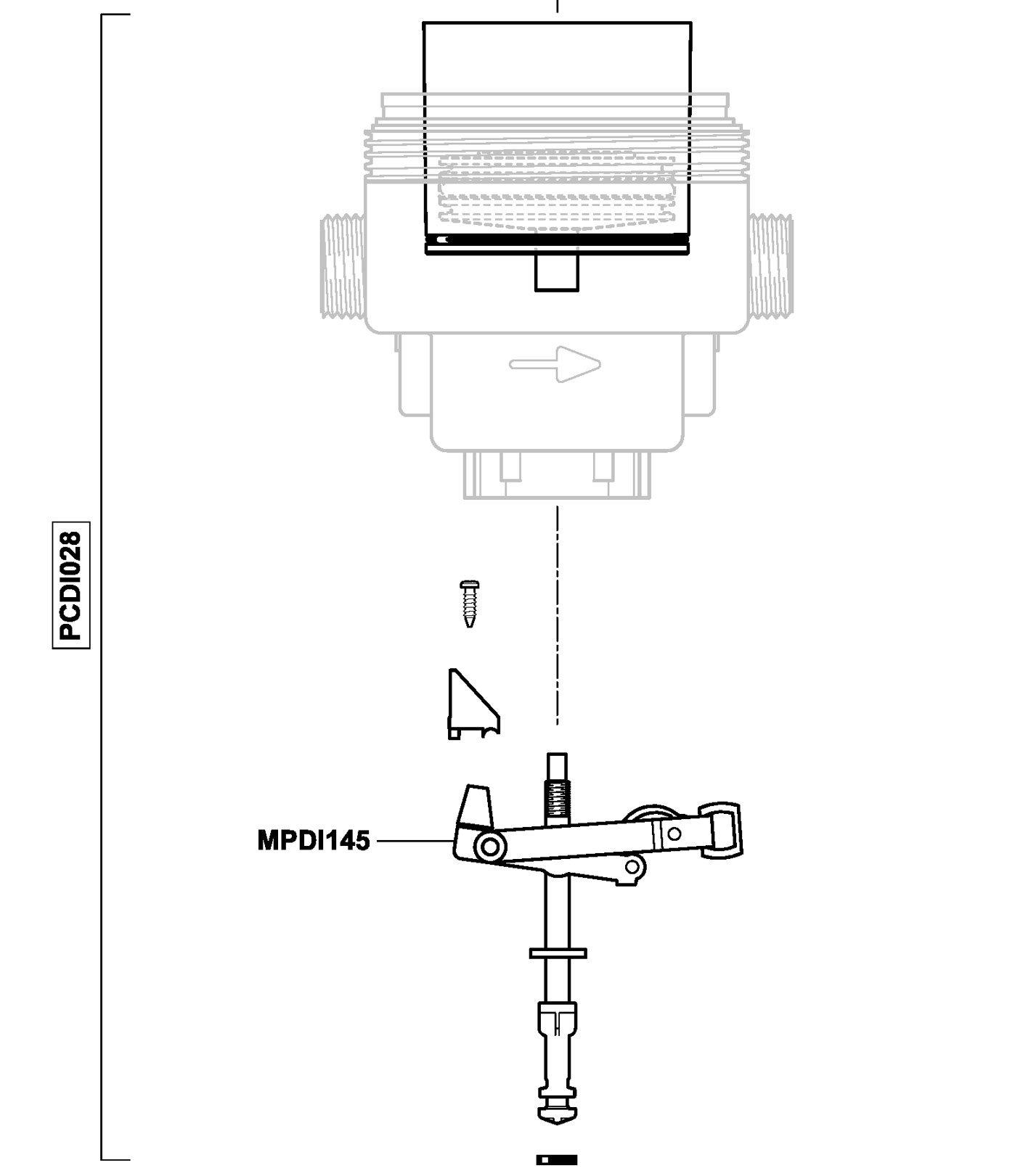 PCDI028VF - Bausatz Motor komplett D07RE125VF