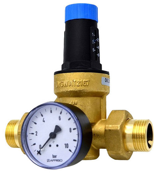 Watts Druckminderer DRV-N 1/2" mit Manometer 1,5-6bar