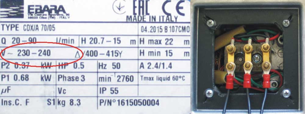 Pumpensteuerung Frequenzumrichter Mida 207 mit App Bedienung 3x230V 7A
